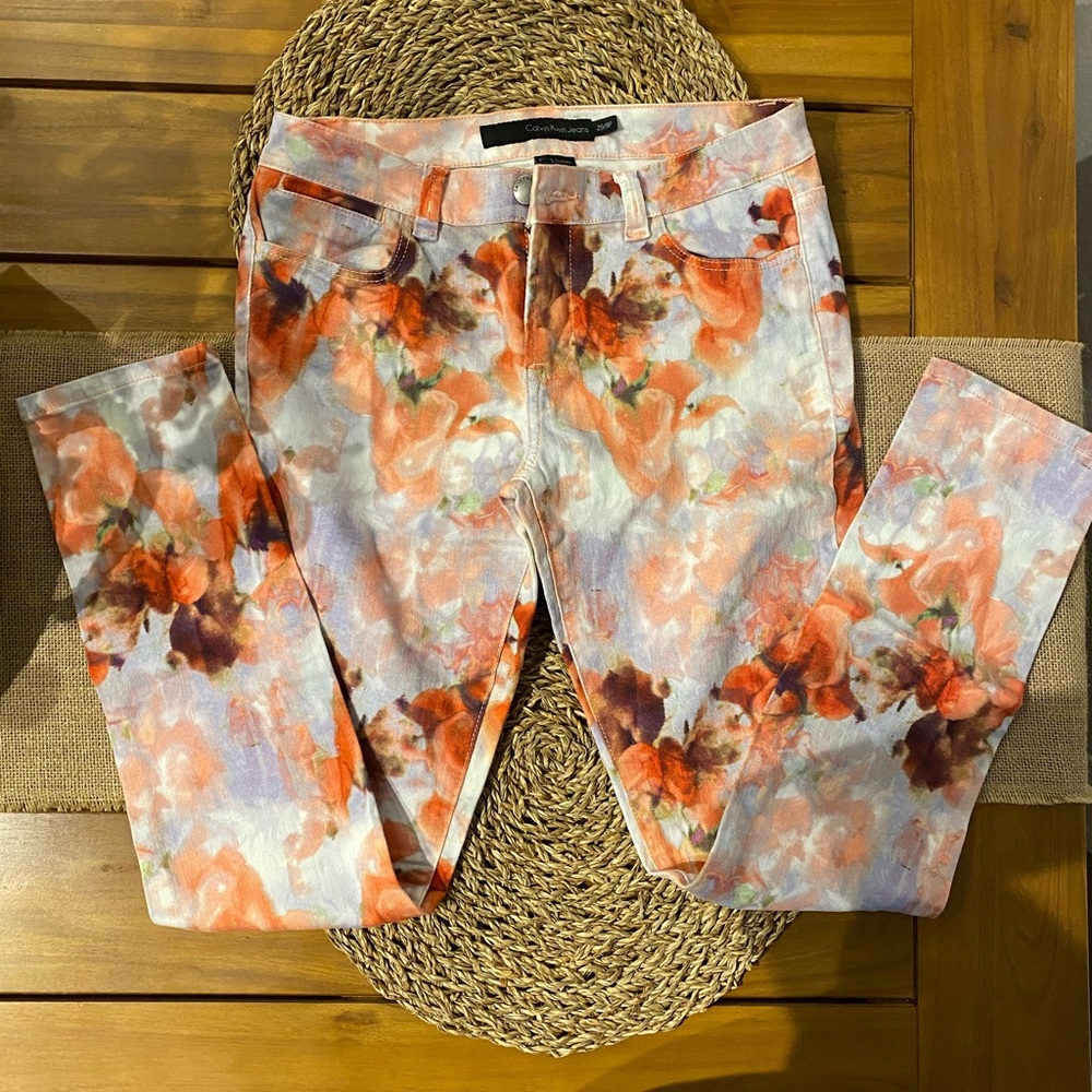 Calvin Klein Multi Colored Skinny Jeans